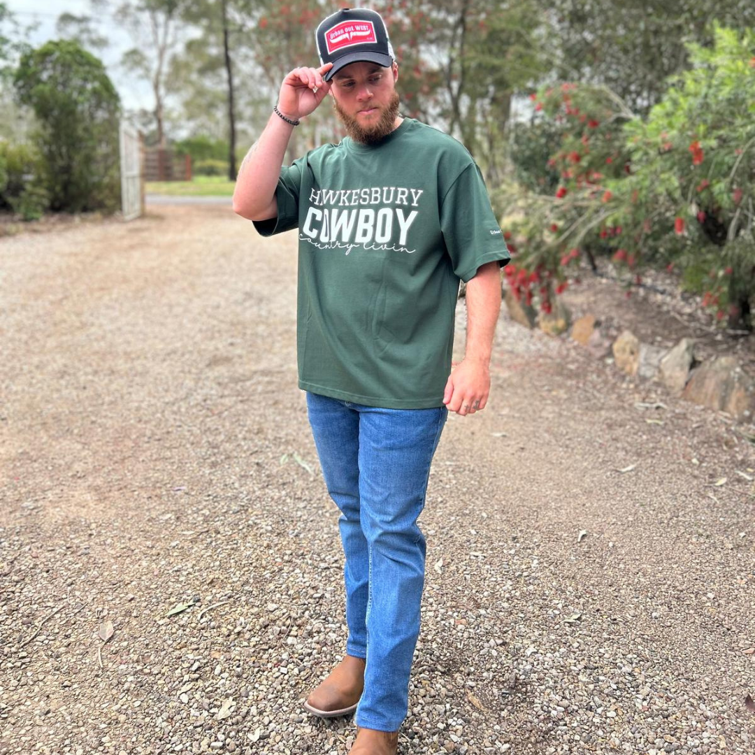 Hawkesbury Cowboy Country livin men's Boxy Tee