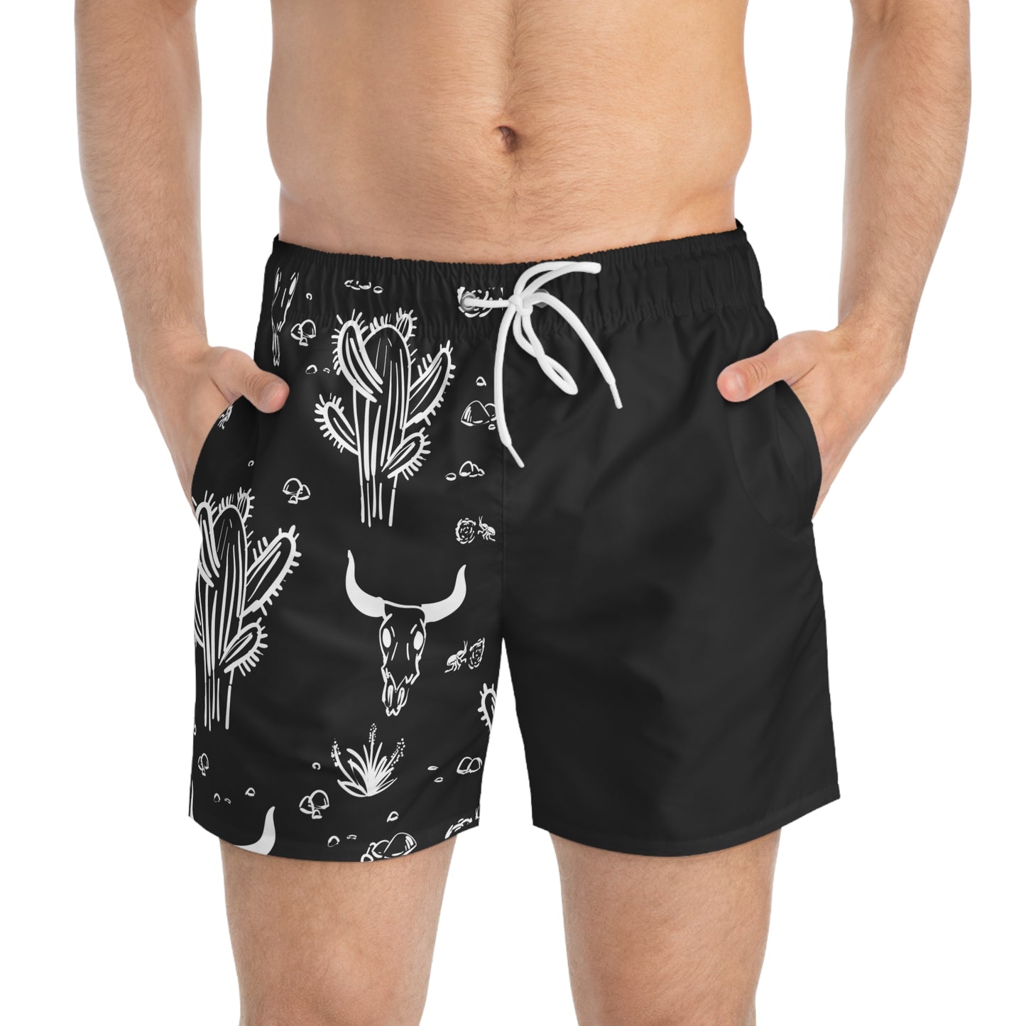 CACTUS Black Swim Shorts