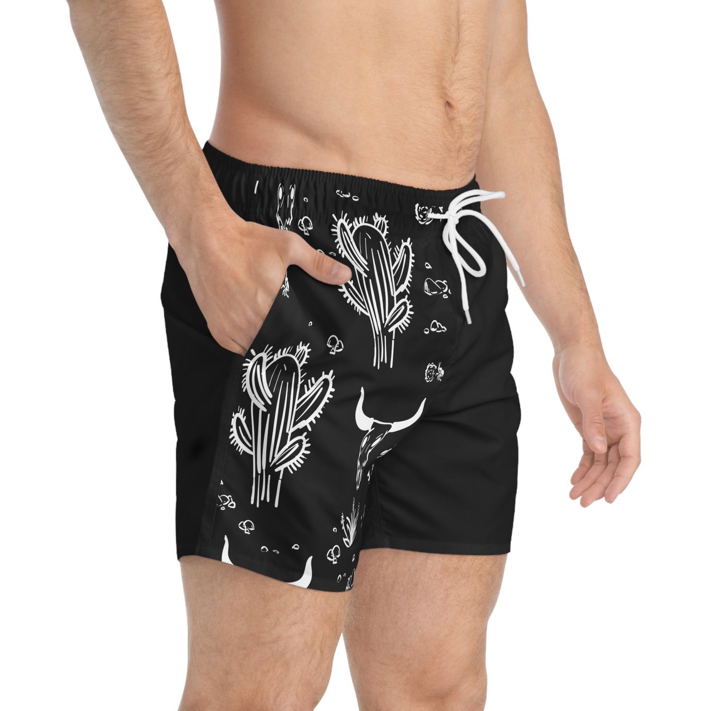 CACTUS Black Swim Shorts