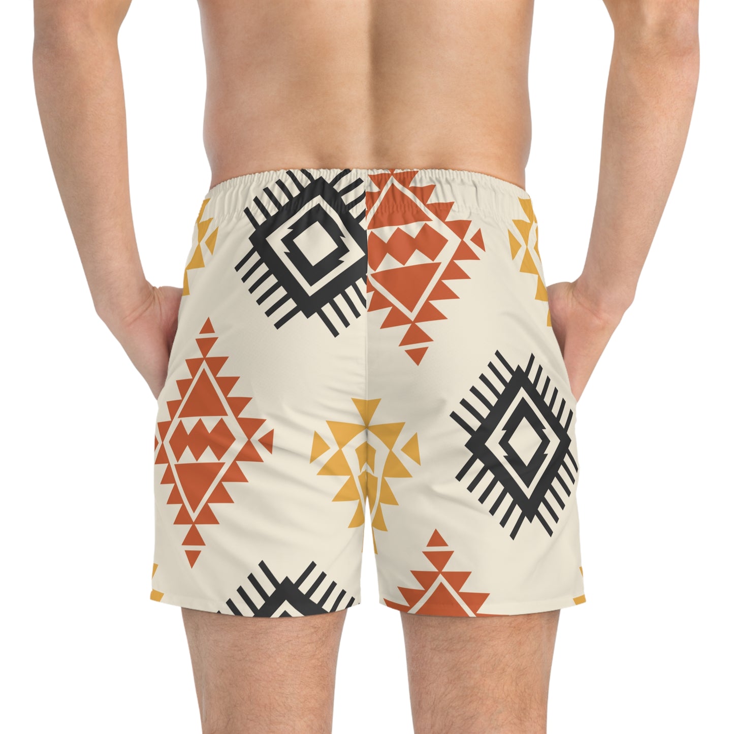 INDIE Off White Swim Shorts