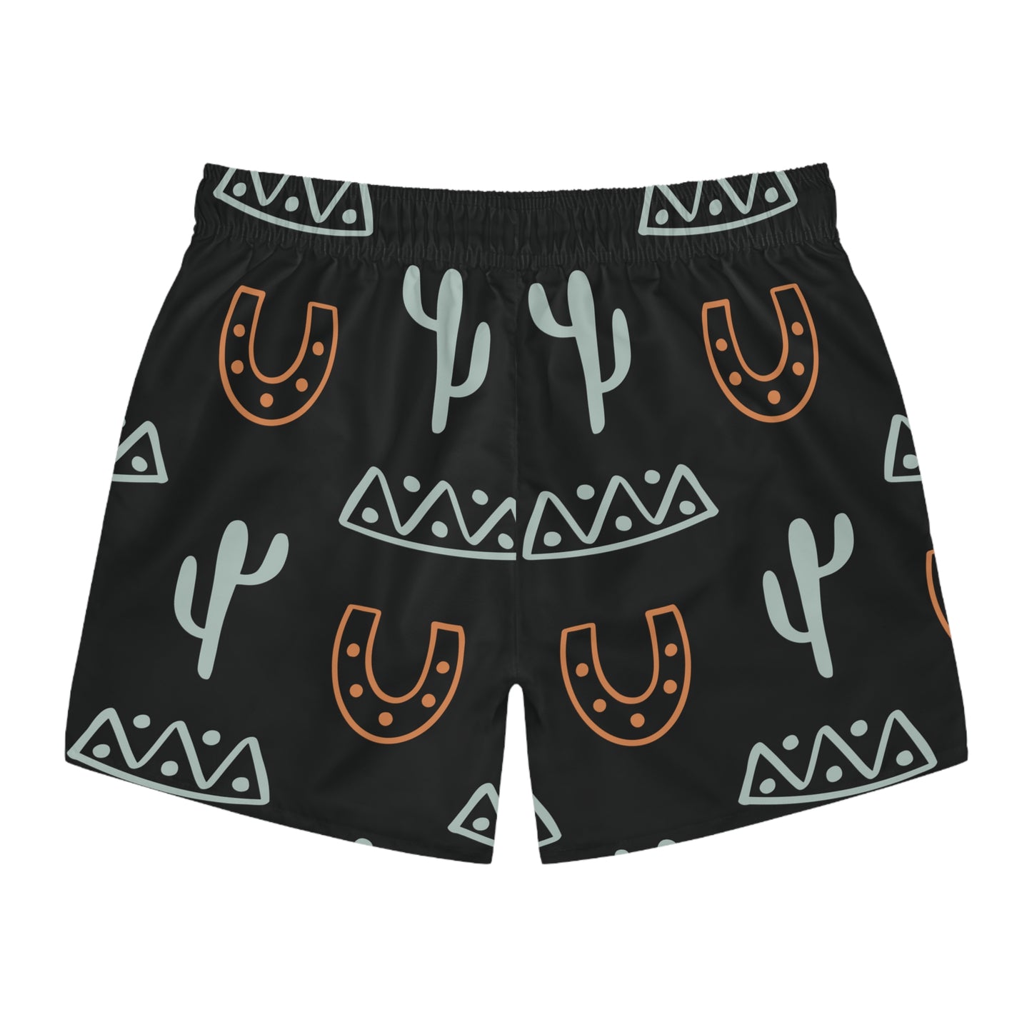 WILD WEST Black Swim Shorts