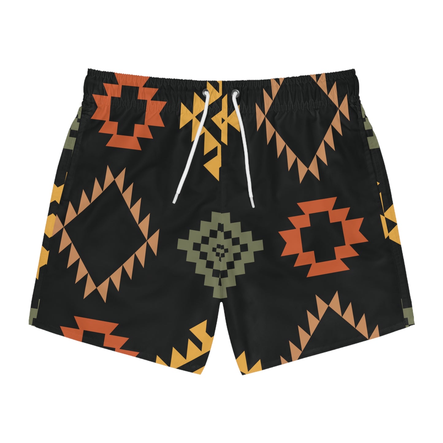 MULTI Color Black Swim Shorts