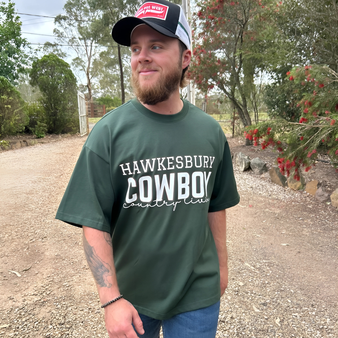 Hawkesbury Cowboy Country livin men's Boxy Tee