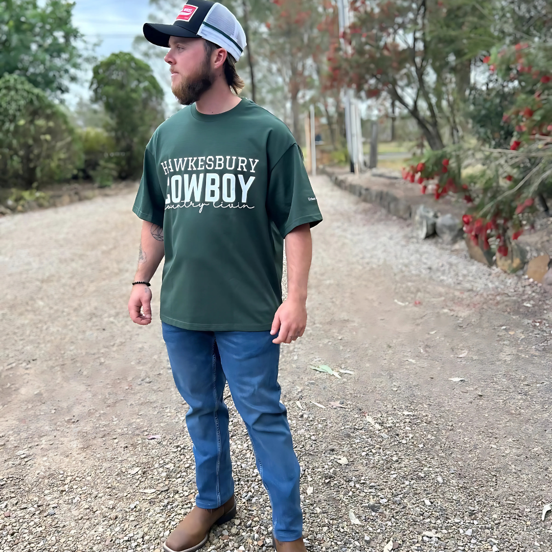 Hawkesbury Cowboy Country livin men's Boxy Tee