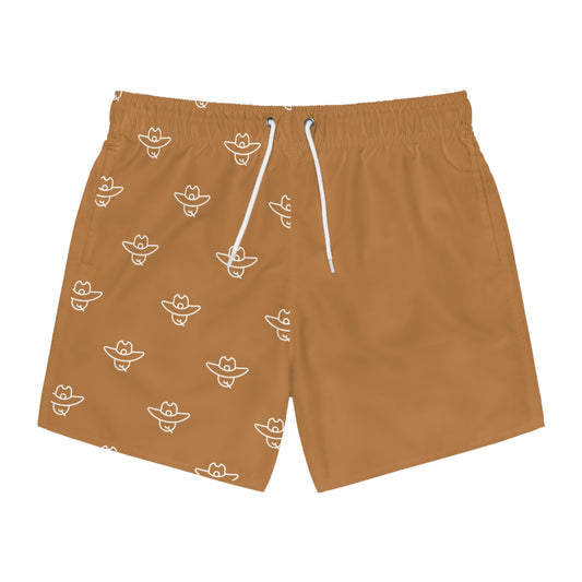 TAN Cowboy Swim Shorts