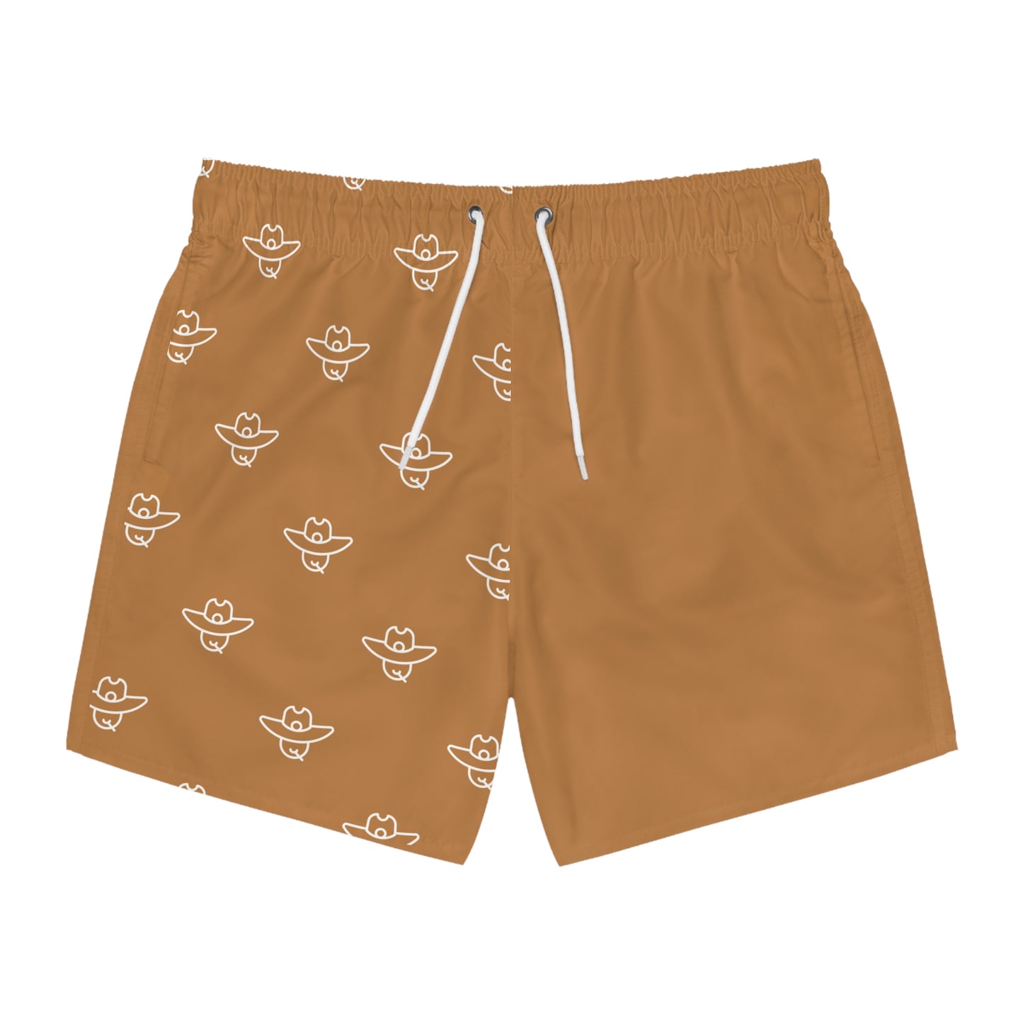 TAN Cowboy Swim Shorts