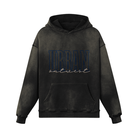 Slab City Smokey Black Oversized Hoodie