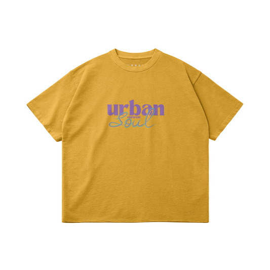 Vintage Yellow Soul Oversized Tee